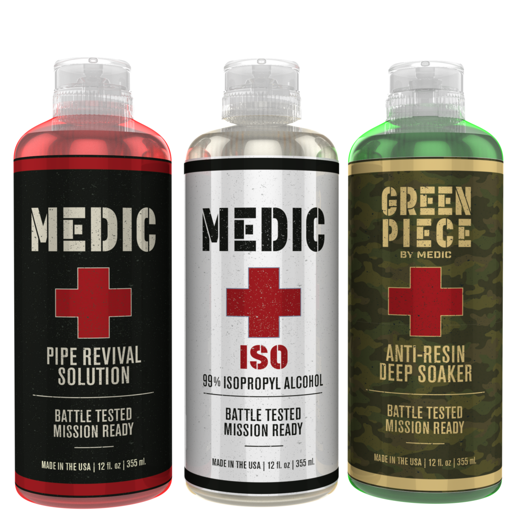 The Medic Cleaner family: Pipe Revival, Medic ISO and Green Piece